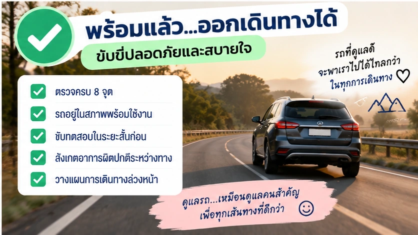Checklist ก่อนนำรถที่จอดไว้นานกลับมาใช้