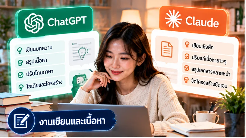 เปรียบเทียบ ChatGPT และ Claude สำหรับงานเขียนและเนื้อหา
