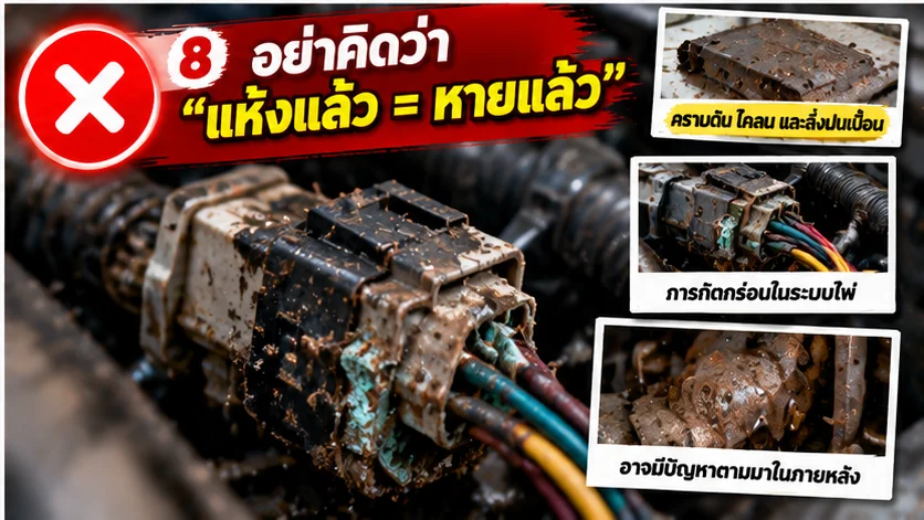 รถน้ำท่วมแห้งแล้วไม่ได้แปลว่าหายแล้ว