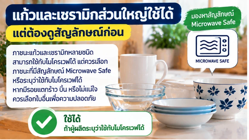 แก้วและเซรามิกที่ใช้กับไมโครเวฟได้