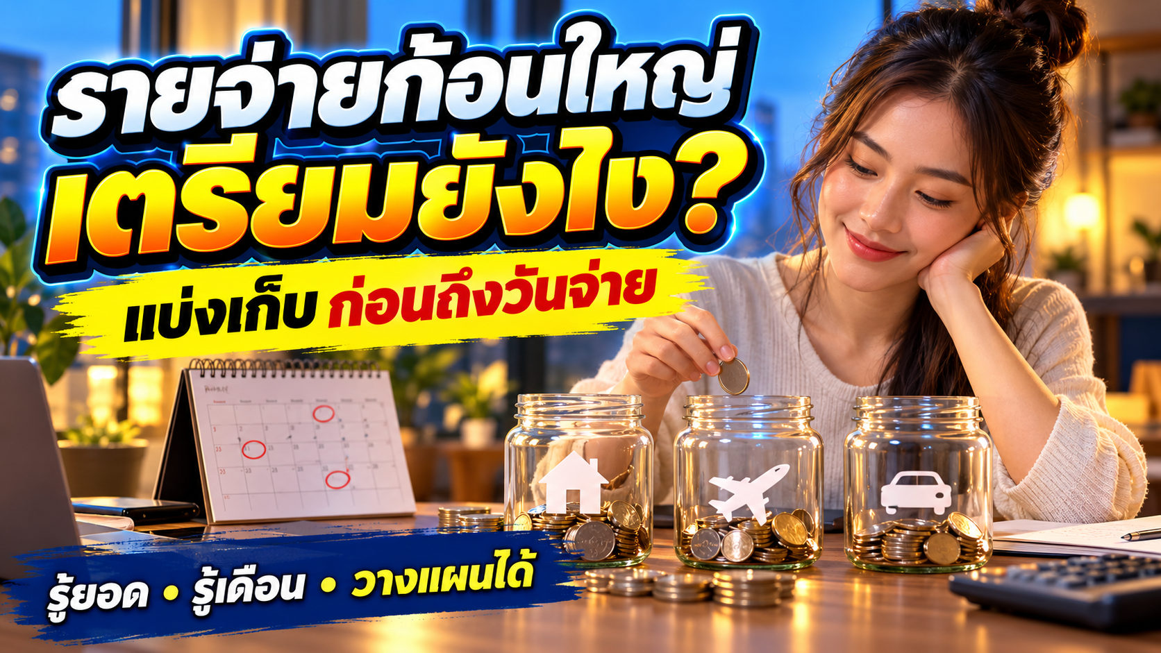 รายจ่ายก้อนใหญ่เตรียมยังไง? แบ่งเก็บล่วงหน้าด้วยเงินกองเป้าหมาย