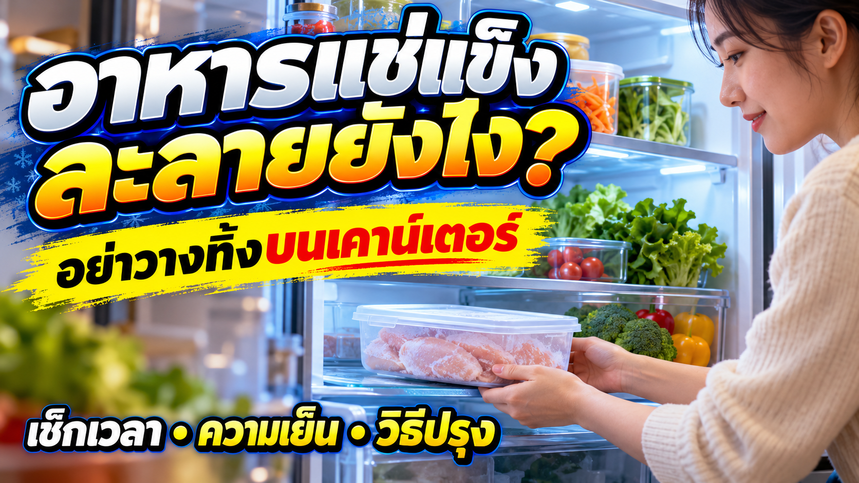 อาหารแช่แข็งละลายยังไง? 7 ข้อก่อนยกออกจากช่องฟรีซ