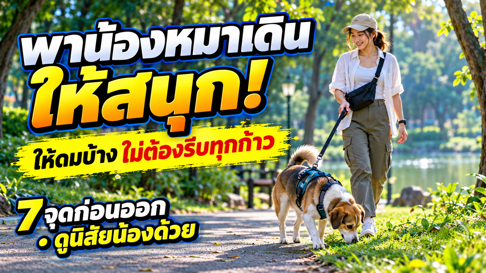 พาน้องหมาเดินให้สนุก: 7 จุดก่อนออก และทำไมควรให้ดมบ้าง