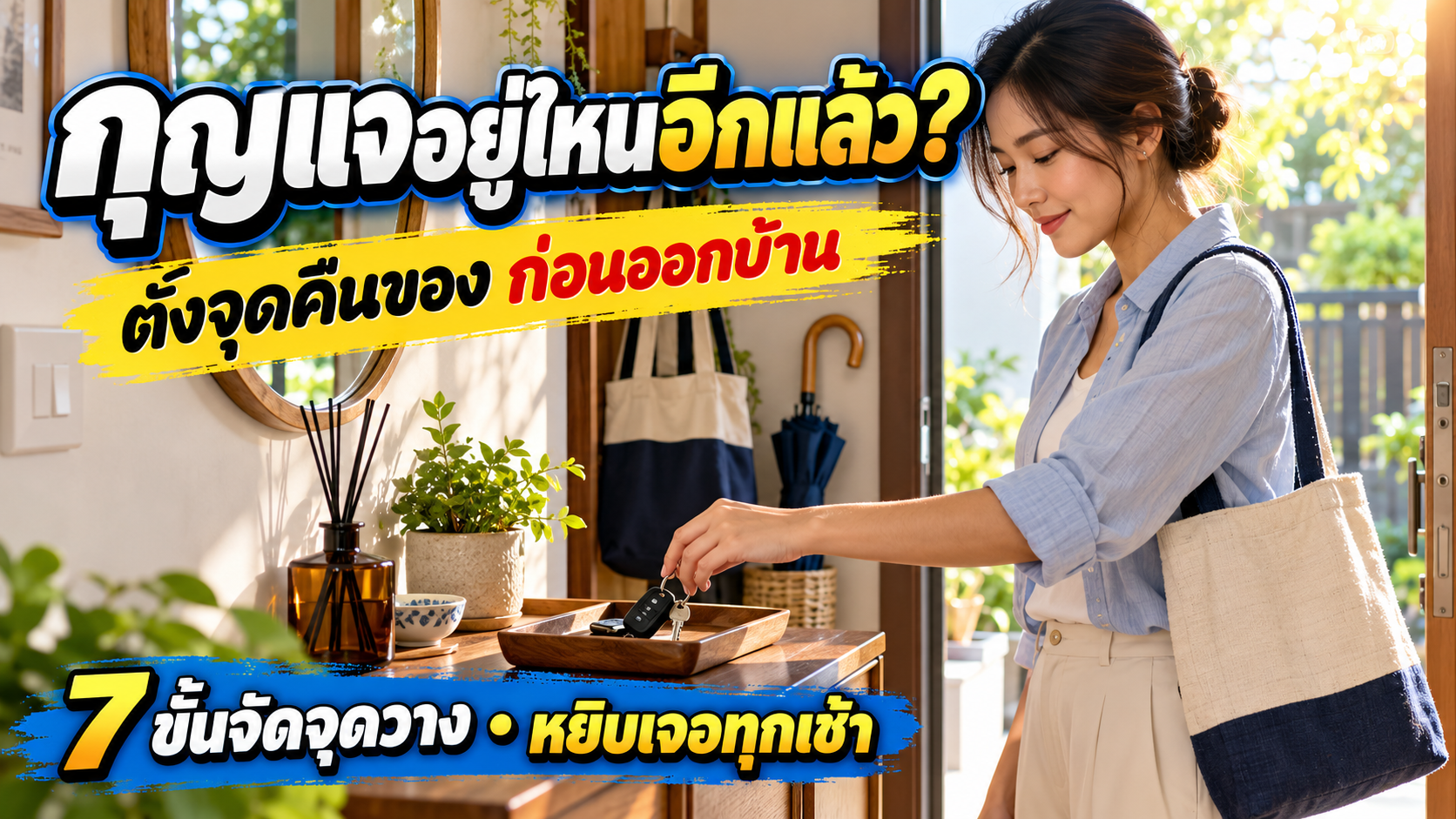 กุญแจอยู่ไหนอีกแล้ว? ไลฟ์แฮคจุดคืนของ หยิบเจอก่อนออกบ้าน