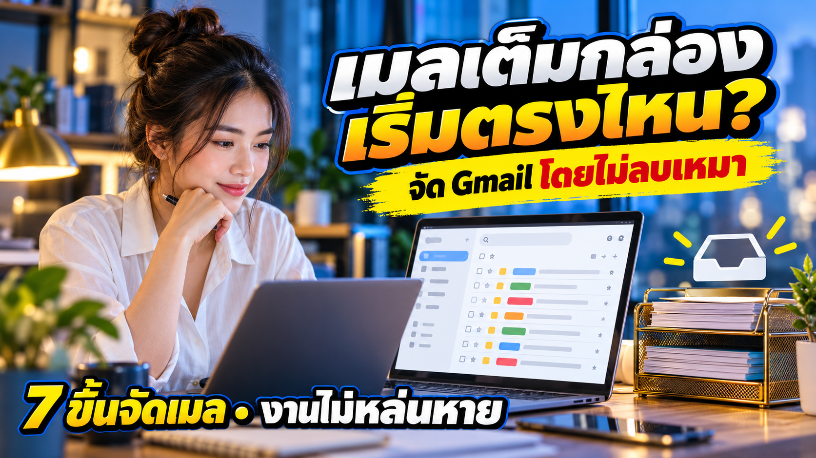 อีเมลเต็มกล่องไม่รู้เริ่มไหน? 7 ขั้นจัด Gmail โดยไม่ลบทิ้งเหมา