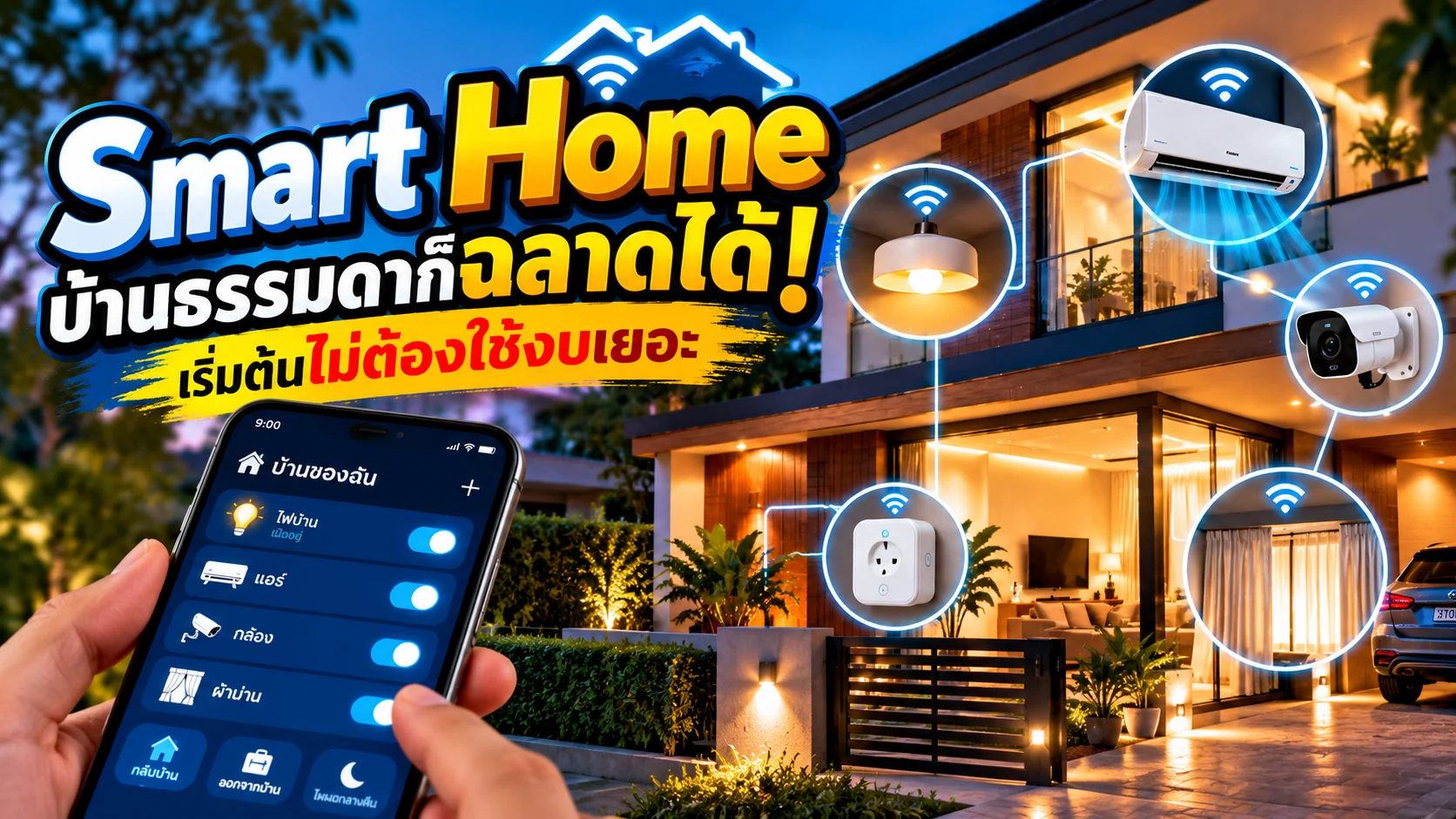 Smart Home คืออะไร? เปลี่ยนบ้านธรรมดาให้เป็นบ้านอัจฉริยะ เริ่มต้นอย่างไรโดยไม่ต้องใช้งบเยอะ
