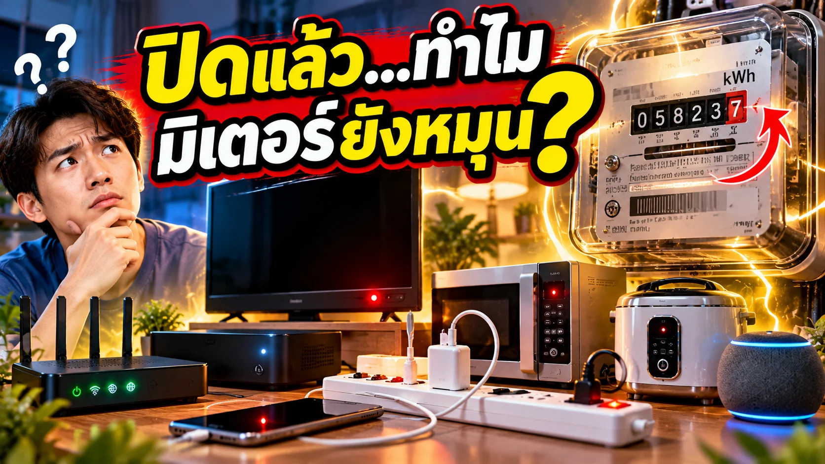 ทำไมเสียบปลั๊กทิ้งไว้ ทั้งที่ไม่ได้เปิดเครื่อง ถึงยังกินไฟ?