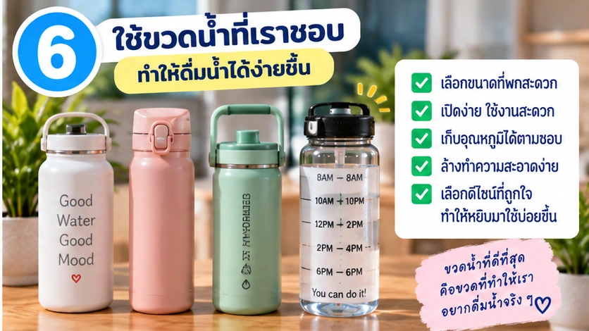 ตั้งเตือนดื่มน้ำในมือถืออย่างพอดี