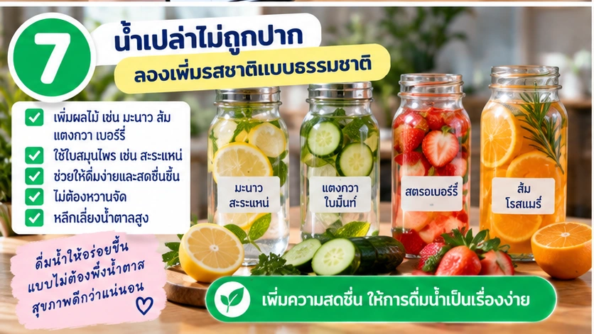 เลือกขวดน้ำที่ใช้งานสะดวกและอยากหยิบใช้